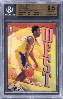 1998-99 Topps East/West Refractors #EW5 Michael Jordan/Kobe Bryant – True Gem Example – BGS GEM MINT 9.5